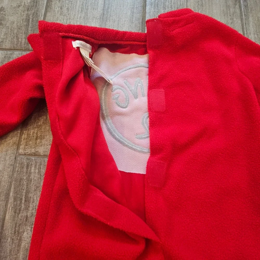 Pottery Barn Kids Costume Size 4-6 Thing 2 Dr Seuss Fleece Gloves Wig Halloween